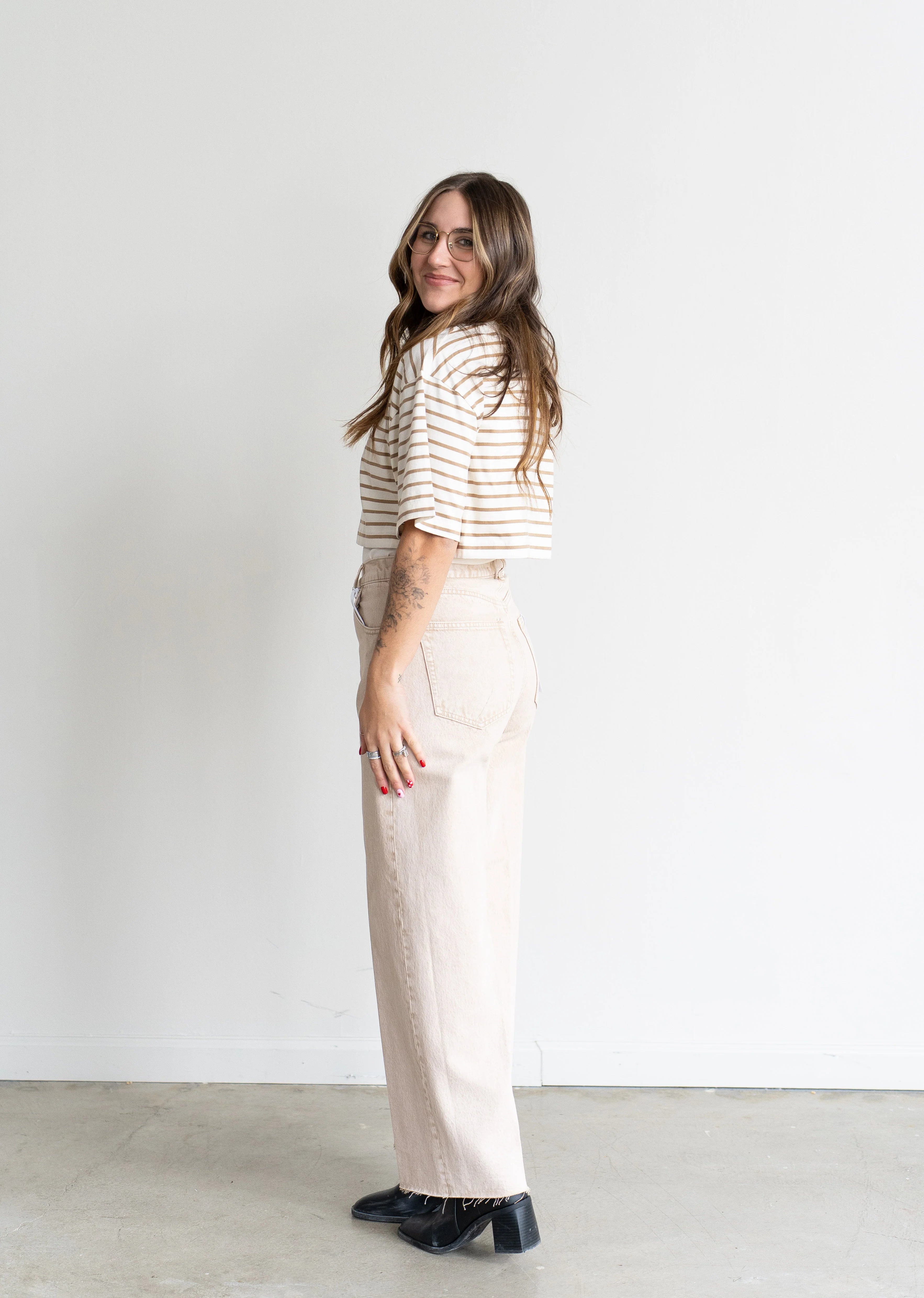 Tate Cropped Jean Dune