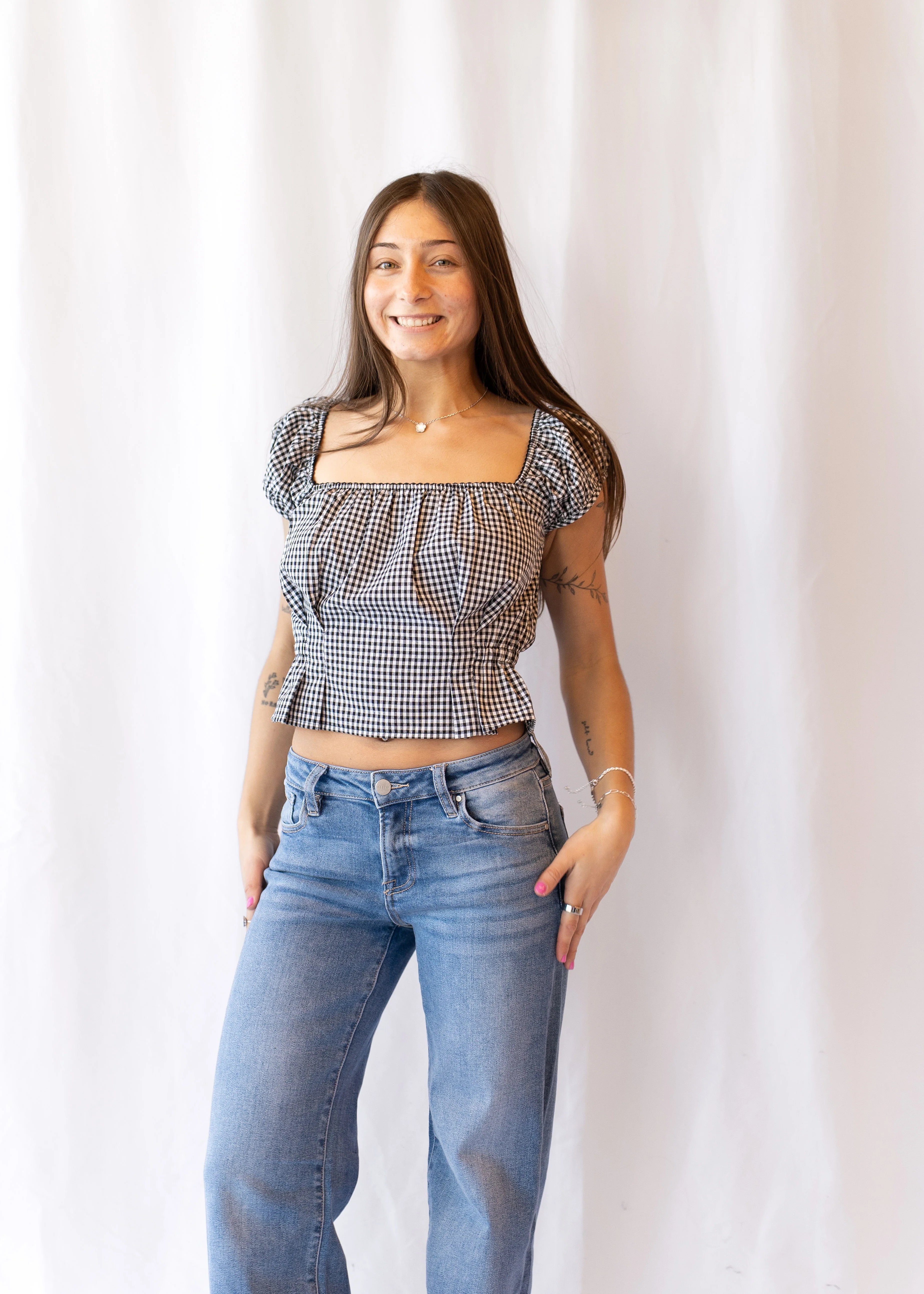 Melody Gingham Top