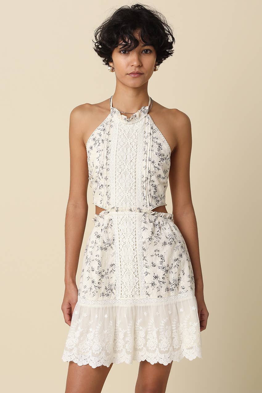 Elara Halter Mini Dress