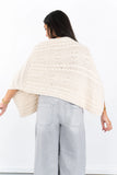 Margo Textured Knit Poncho Top