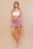 Shannon Side Slit Printed Skirt