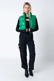Poppy Faux Leather Puffer Vest