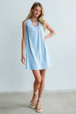 Luka Mini Dress in Blue