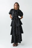 Terri Polka Dot Peplum Top FINAL SALE