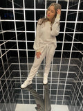 Izzy Paperbag Jogger in White