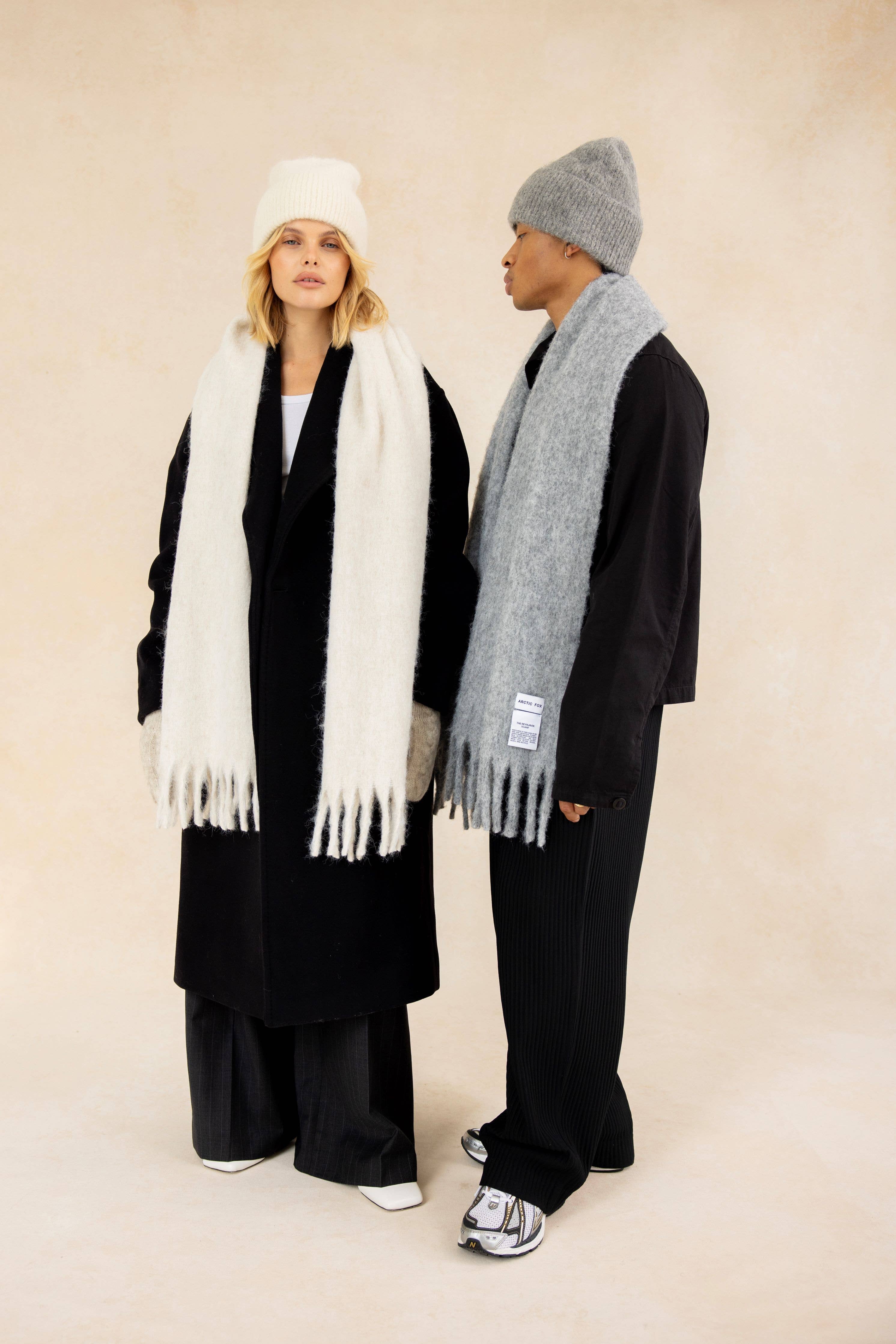The Alpaca Beanie Arctic White