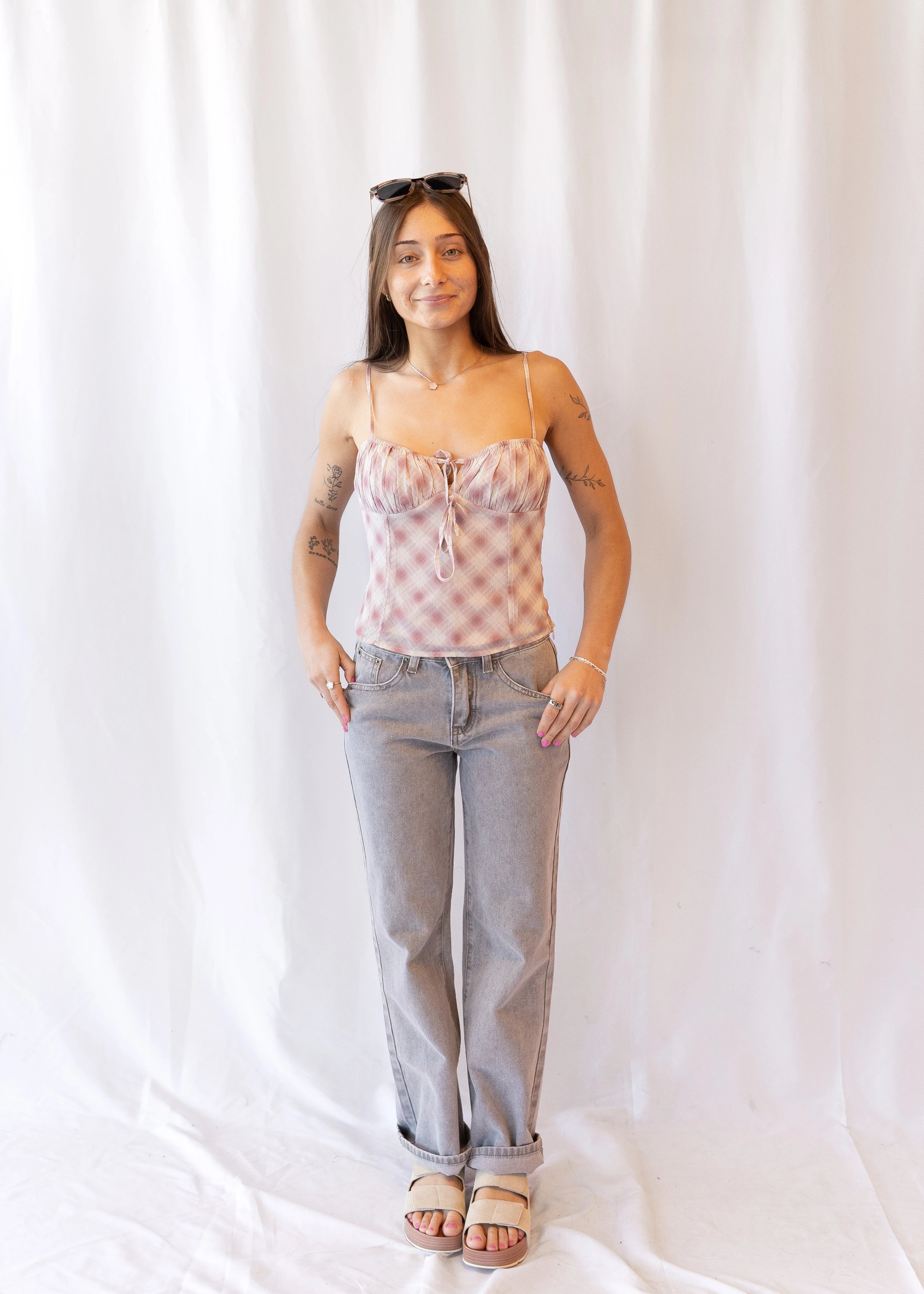 Viola Plaid Cami