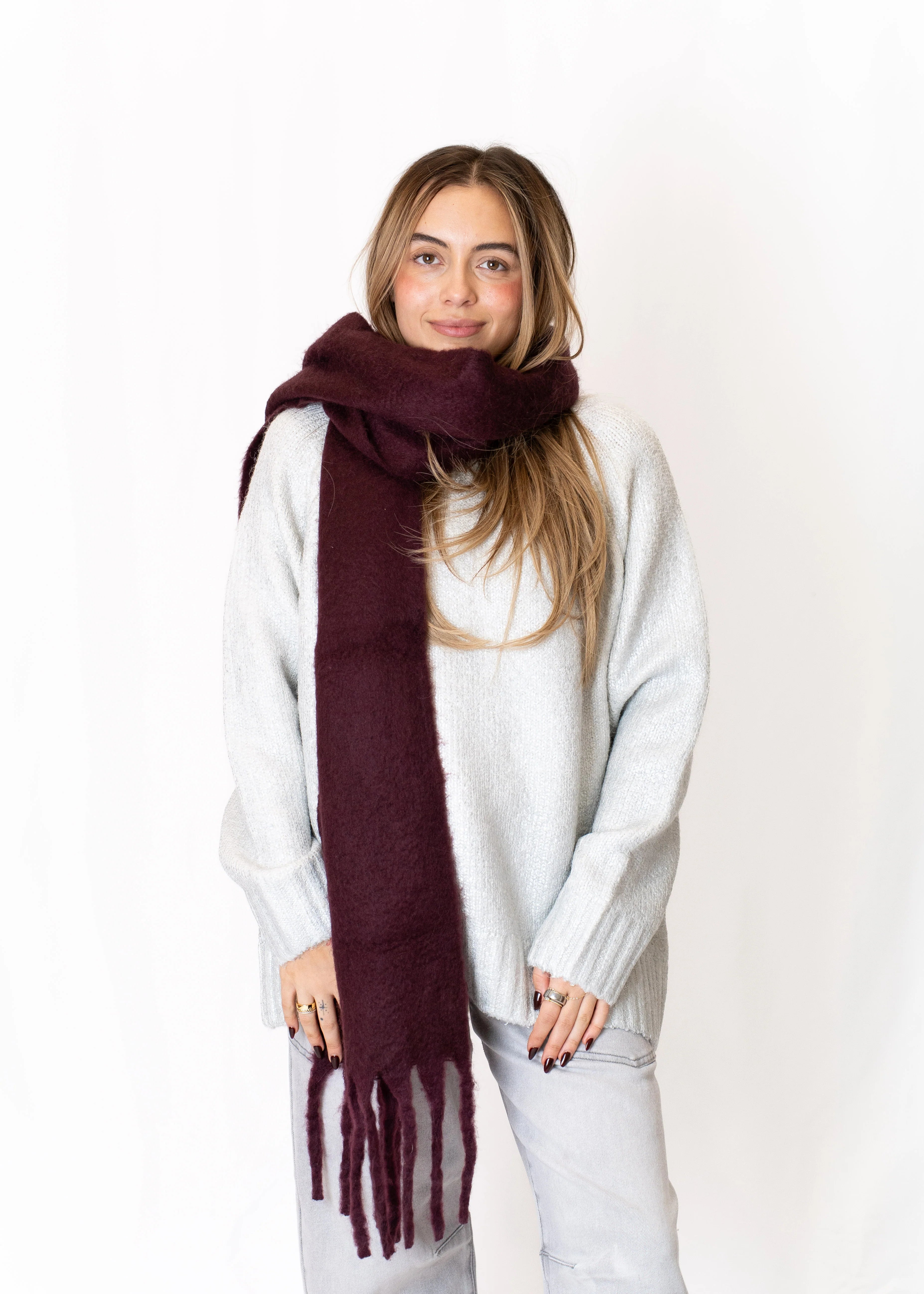 The Stockholm Scarf Cherry Lacquer