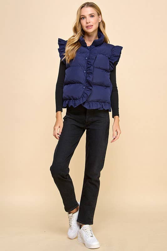 Tanya Ruffle Vest