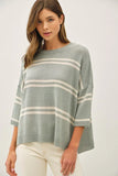 Dina Striped Sweater Top