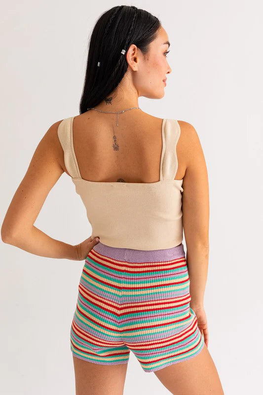 Celeste Wave Strap Tank