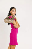 Tasha Woven Crossbody in Gold FINAL SALE