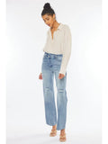Candace Cross Front Straight Leg Jean