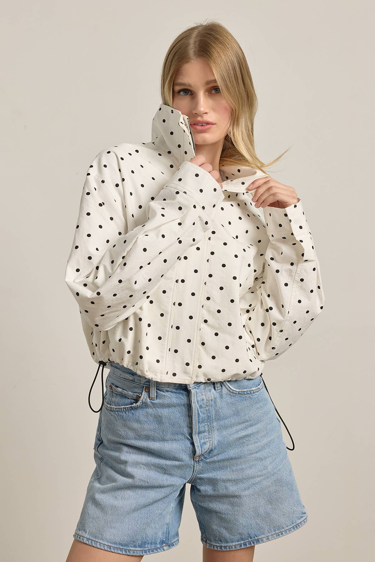 Alessia Polka Dot Pullover Jacket