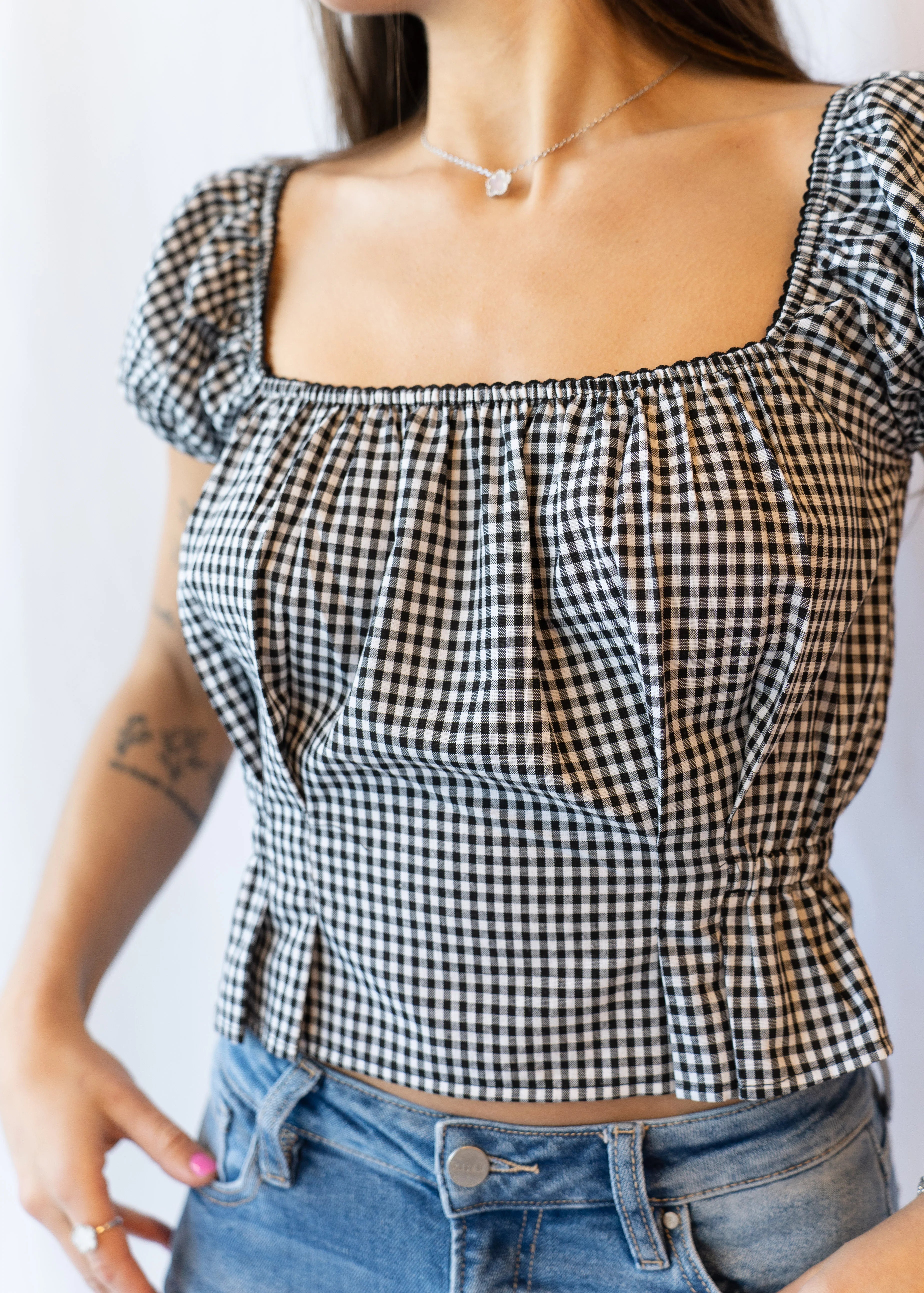 Melody Gingham Top