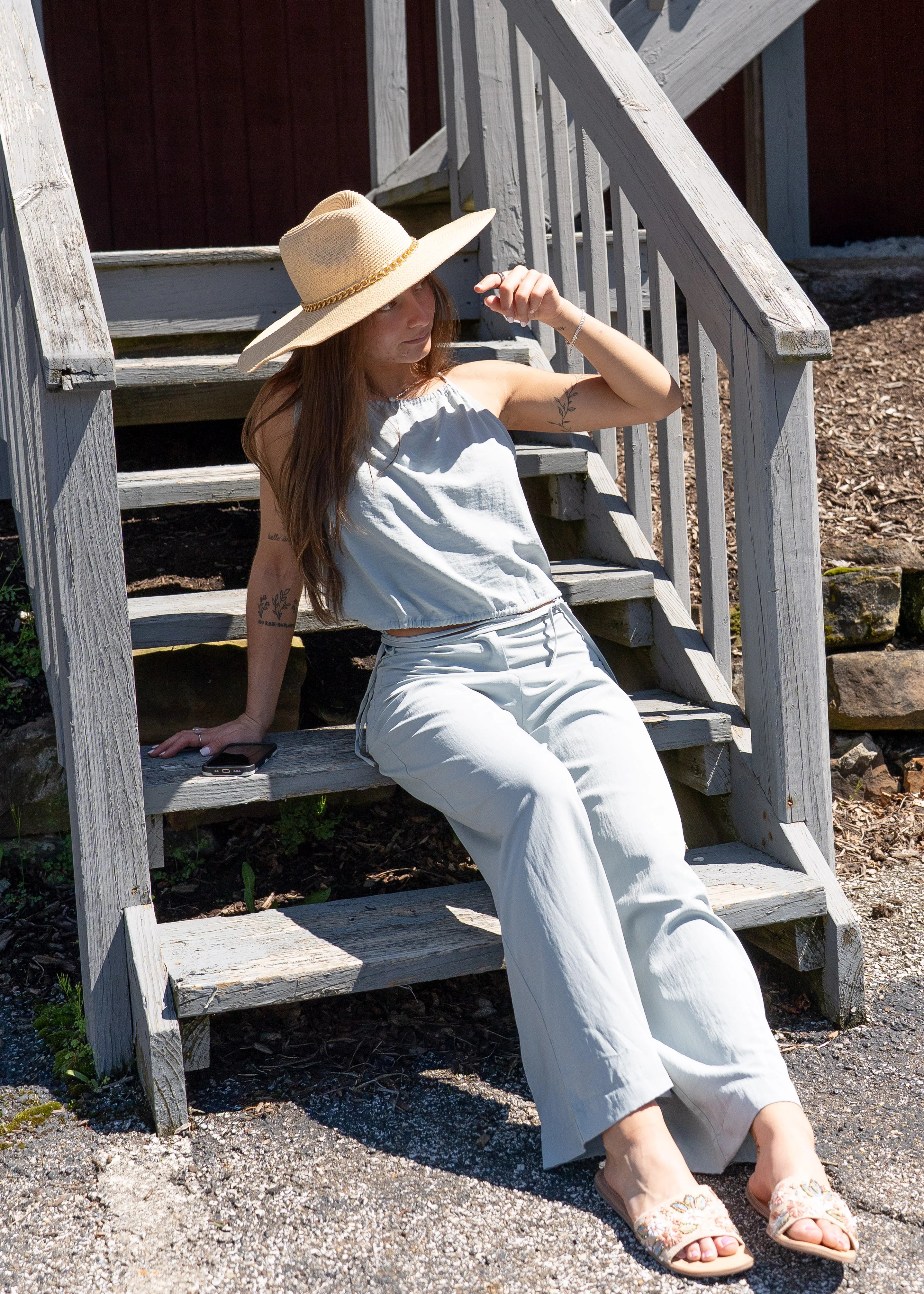 Shar Tie Front Pants
