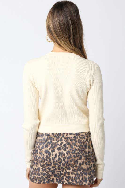 Taryn Knit Button Top