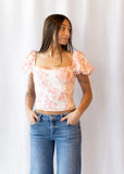 Rosalie Puff Sleeve Floral Top