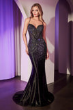Cher Gown Micro Crystal Embellished Dress