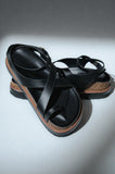 Carol Strappy Sandal in Black