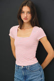 Ginny Double Lined Striped Top