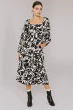 Soren Midi Dress in Black FINAL SALE