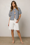 Lydia Bermuda Shorts in White