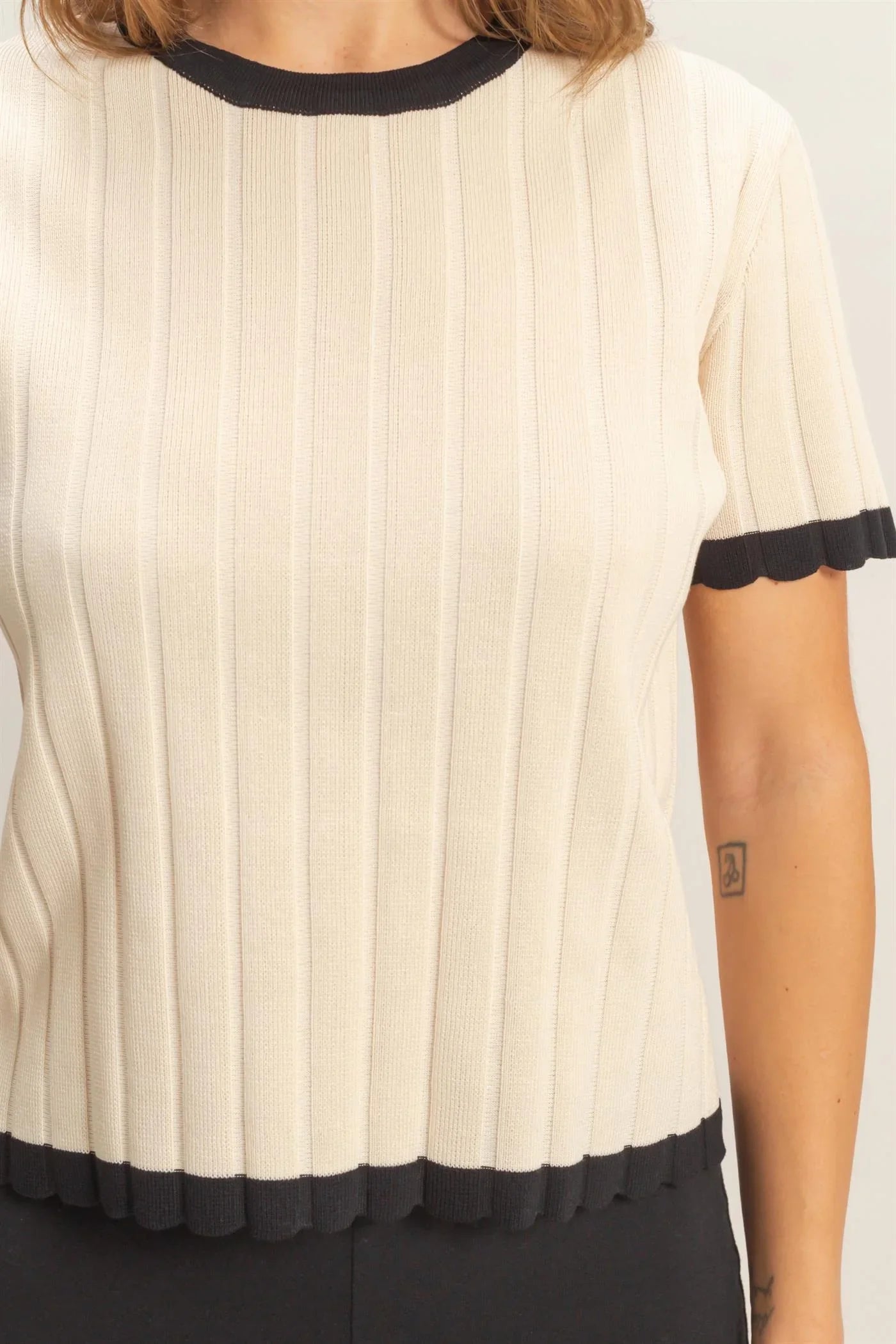 Avery Ribbed Crew Neck
