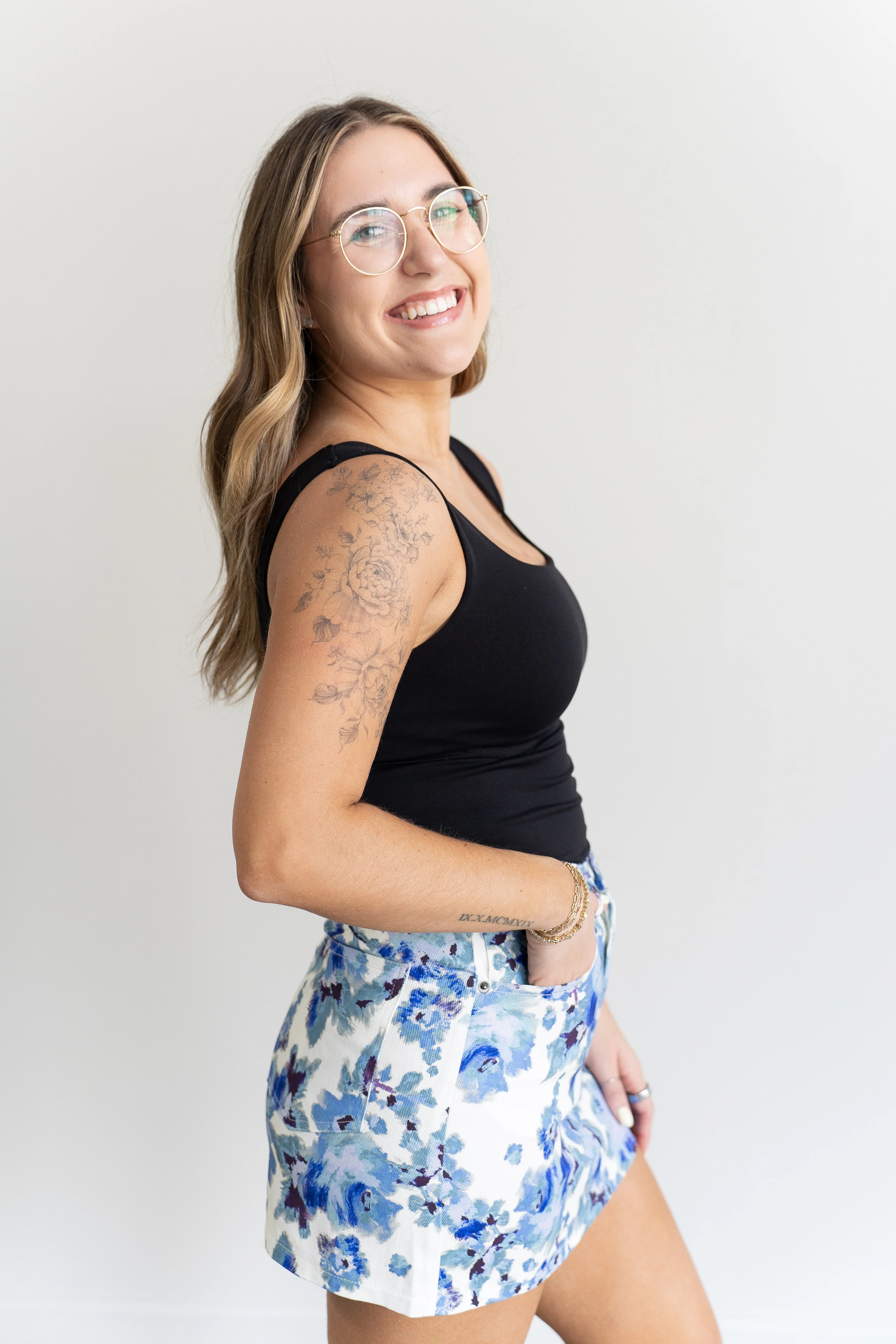 Kirsten Floral Mini Skirt