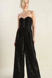 Sorelle Jumpsuit Black Sequin