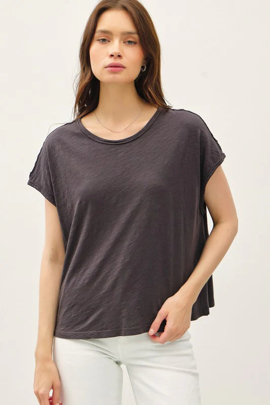 Zia Exposed Seam Top