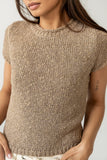 Zoey Knit Sweater in Taupe