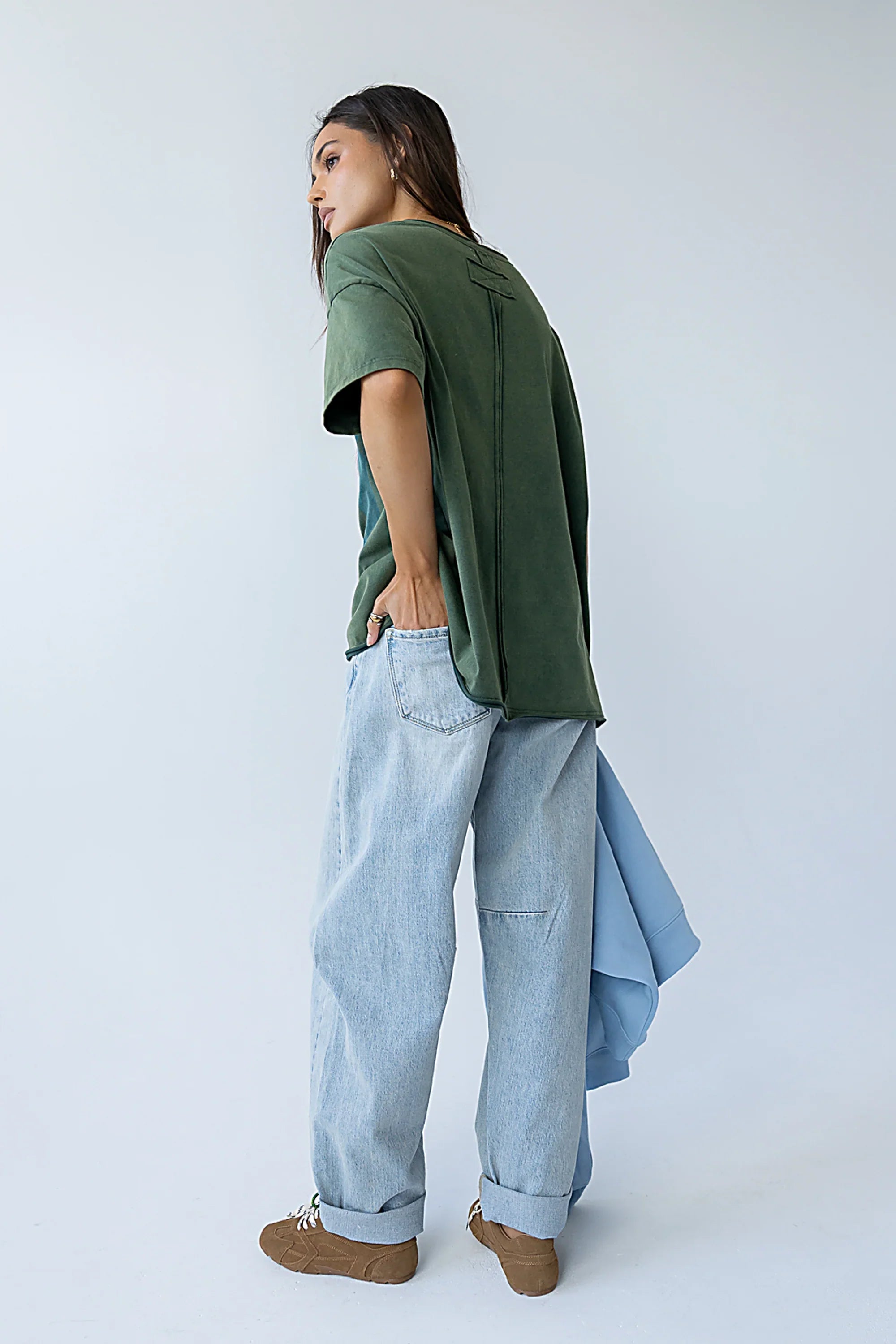 Mary Graphic Tee in Olive
