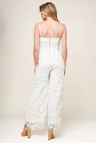 FOREVER YOURS WHITE LACE BRIDAL JUMPSUIT