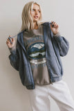 Viva Zip Up in Blue FINAL SALE