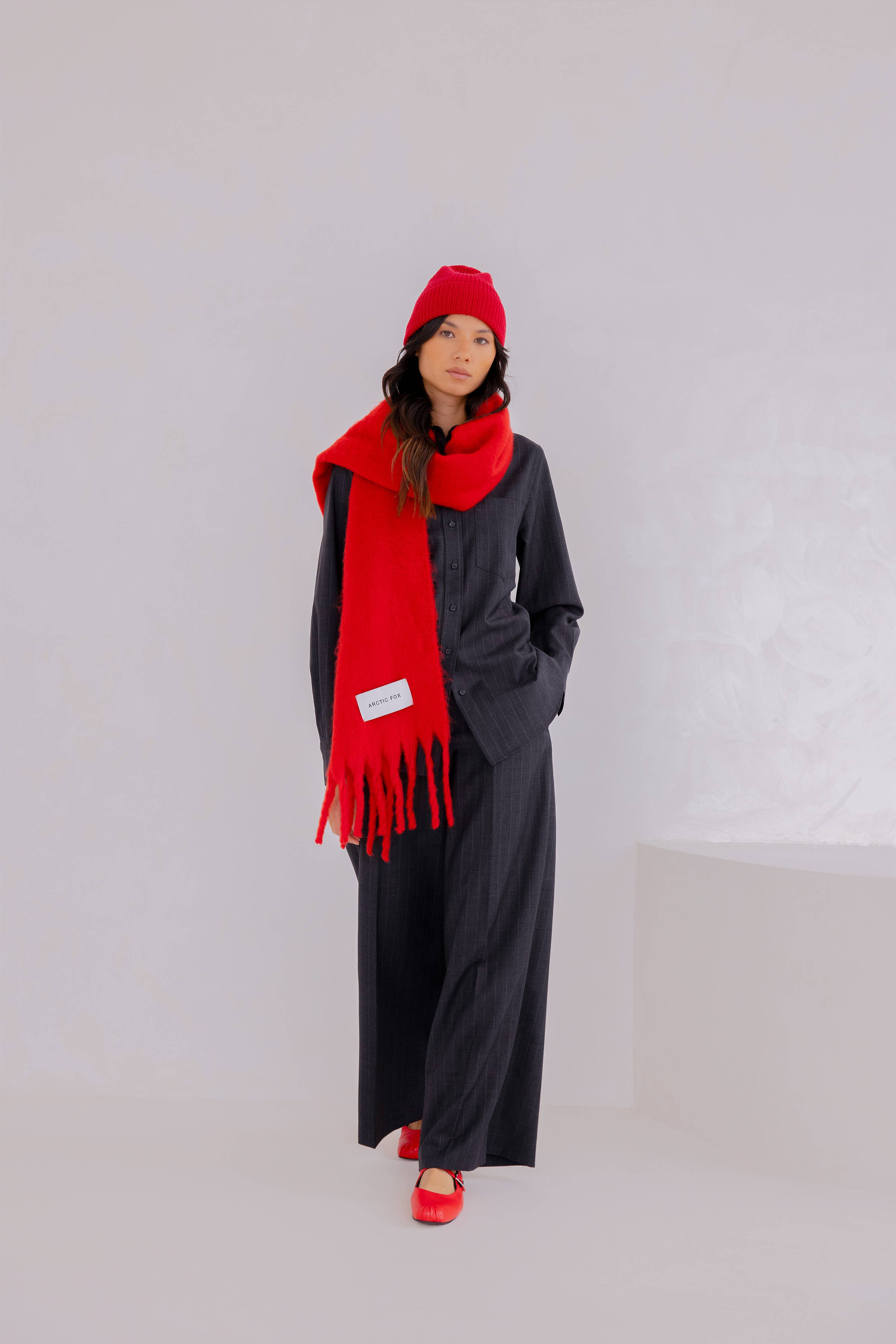 The Stockholm Scarf Crimson Red
