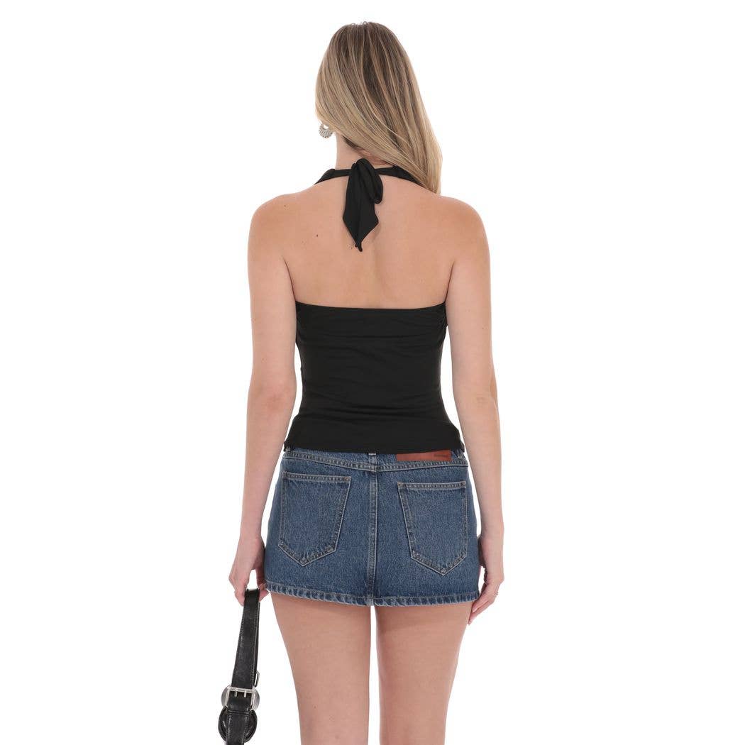 Lucy in The Sky Starfish Two Piece Top Set in Black
