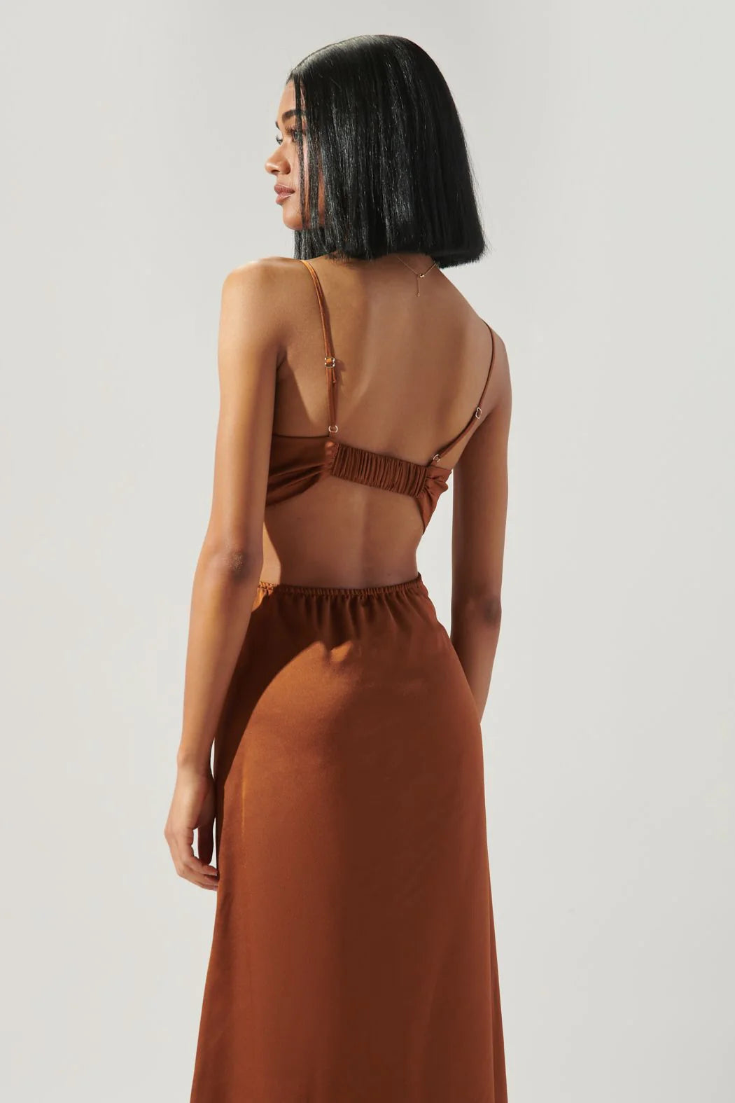 Marva Cowel Neck Midi Dress