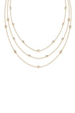 Perfect Crystal Dotted Layered Necklace