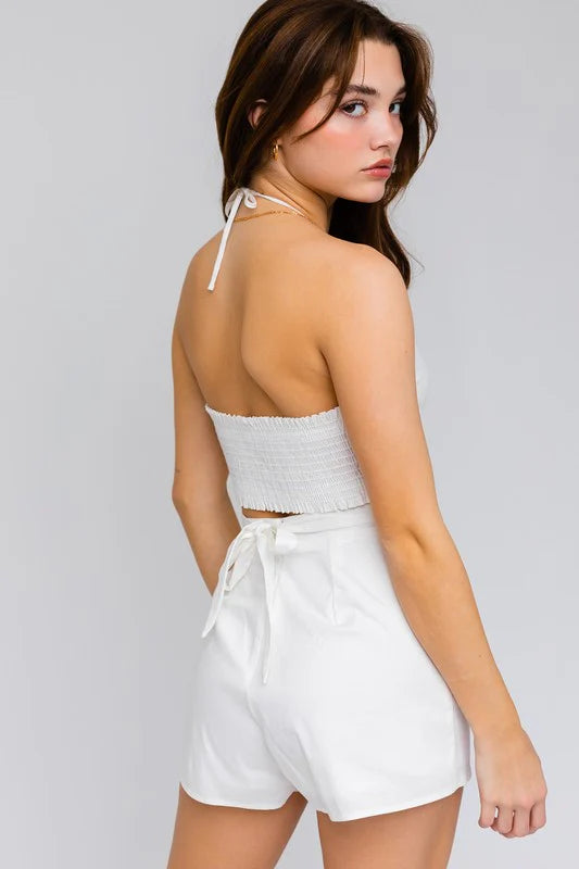 Tammi Ruched Tie Top