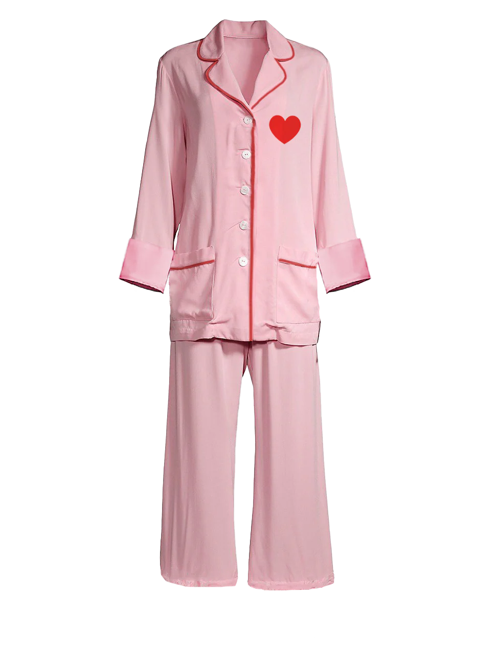 Red Heart Pajama Set