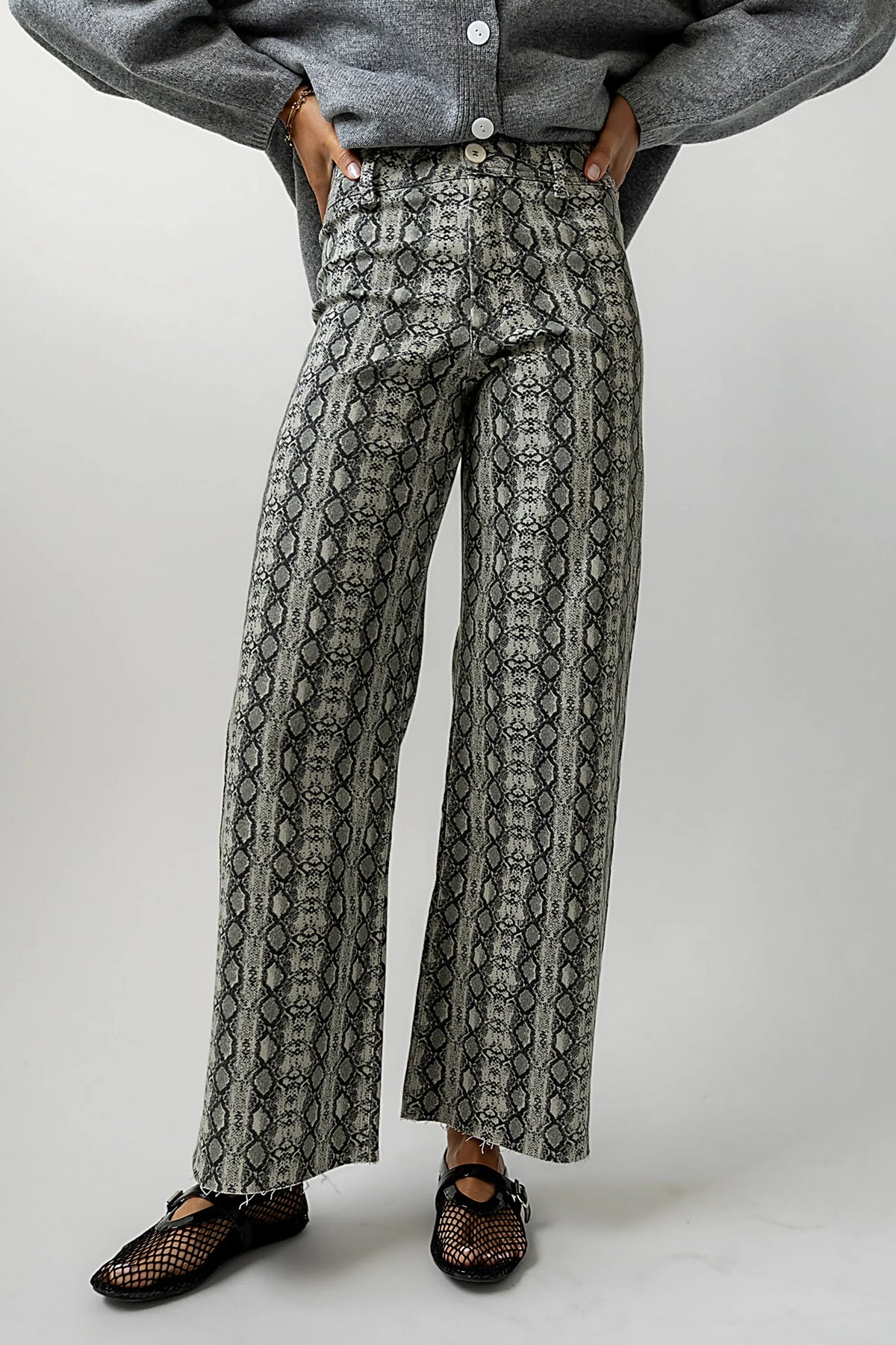 Brynn Snake Print Pants FINAL SALE