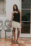 Trina Polka Dot Mini Skirt in Yellow