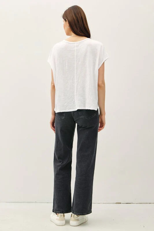 Zia Exposed Seam Top