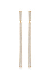 Straight Drop Crystal Dangle Earrings