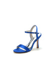 Open Toe Ankle Strap Satin Party Shoes
