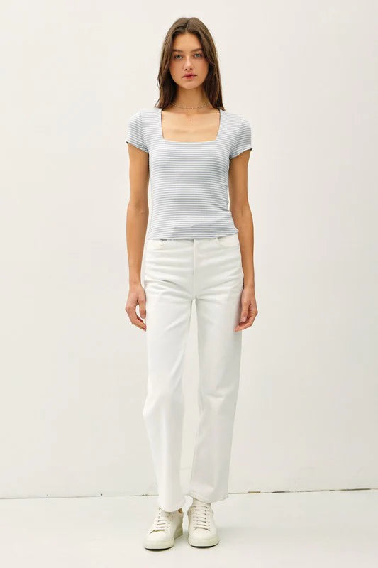Ginny Double Lined Striped Top