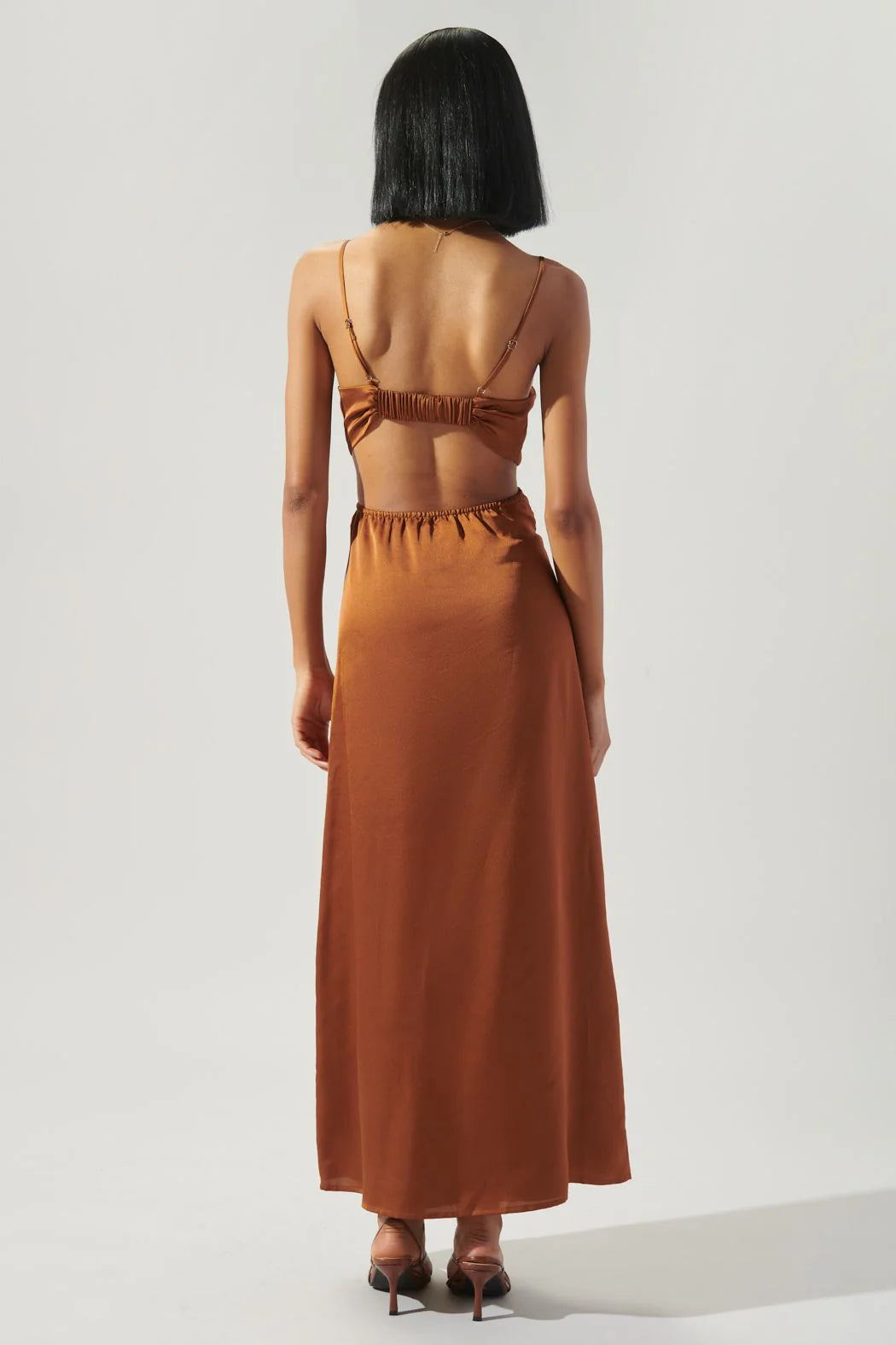 Marva Cowel Neck Midi Dress
