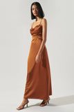Marva Cowel Neck Midi Dress