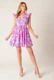 BETTER WITH YOU PINK BLUE MINI DRESS